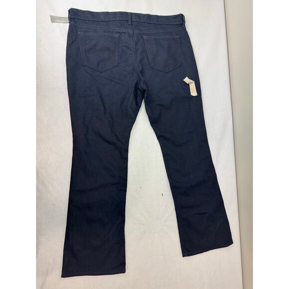 NWT 2008 Old Navy The Diva Boot Leg Jeans Dark Wash Mid Rise - Size 16 Short - Picture 2 of 12